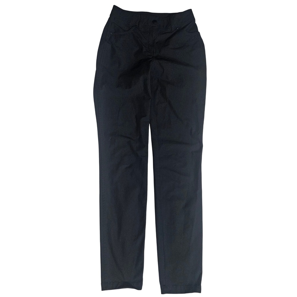 Lululemon City Sleek 5 Pocket Pant Black High Rise Slim Fit Trousers Size 24 XS - Picture 2 of 6